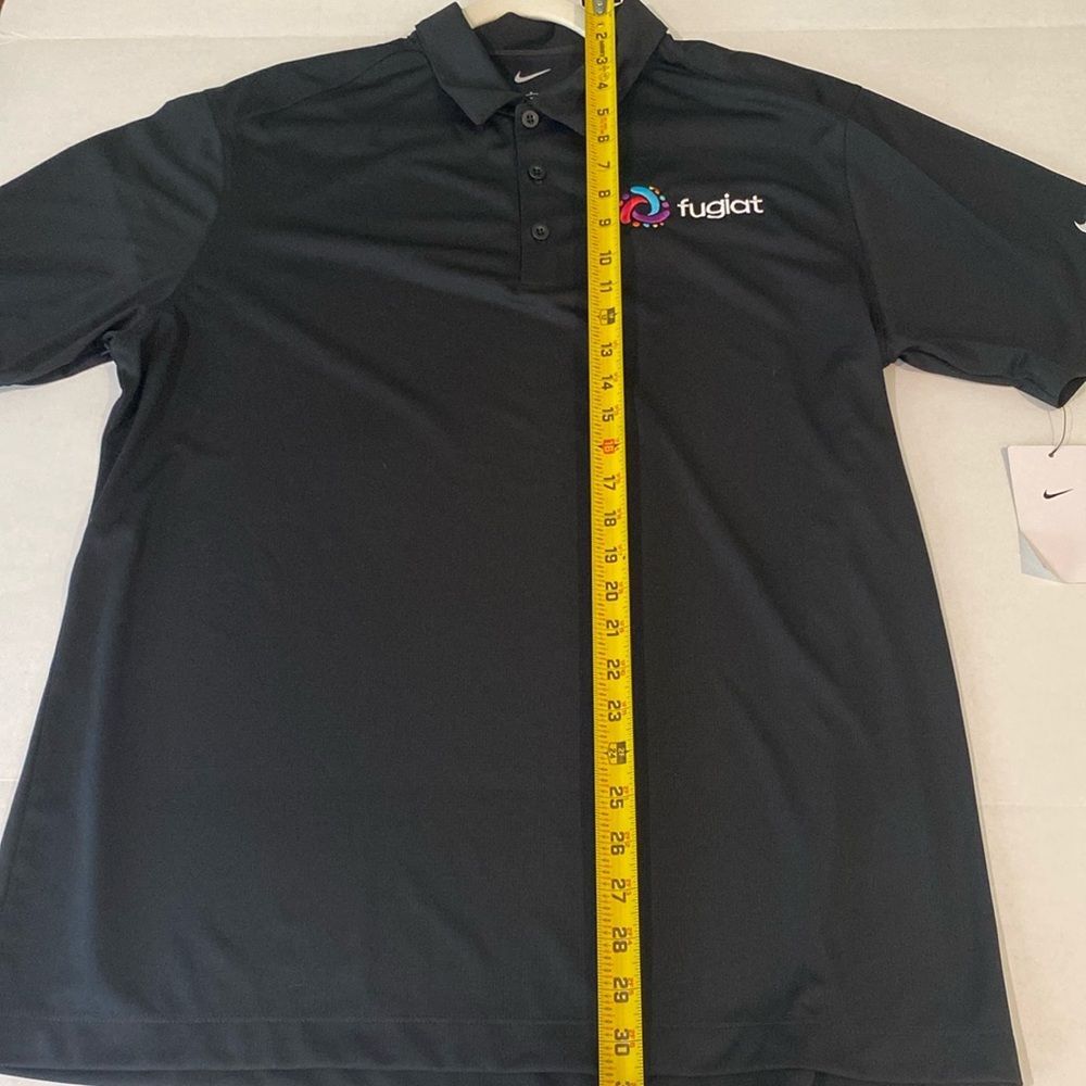 E269 (108A) Men's NWT Nike Black Polo Fugiat Sz. L Company